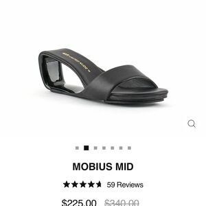 United Nude Black Mobius Mid Mules